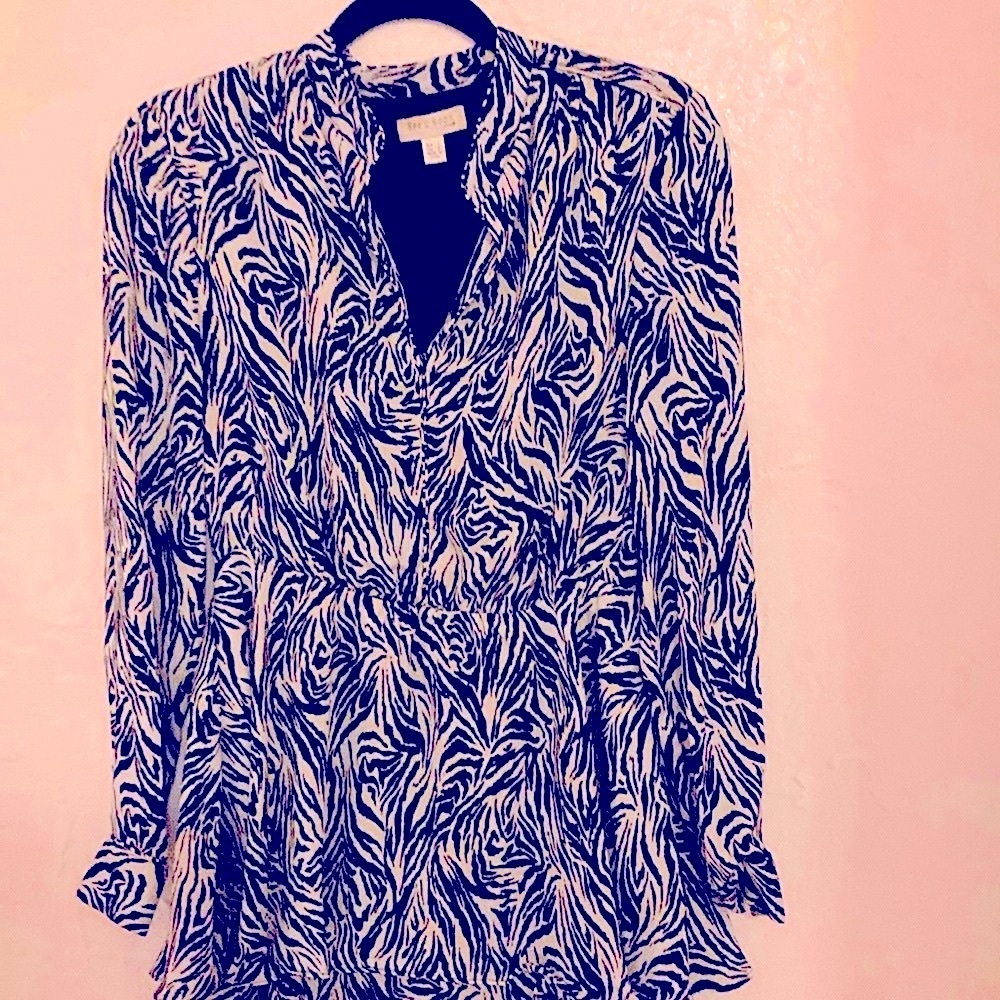 Zebra print dress size 8